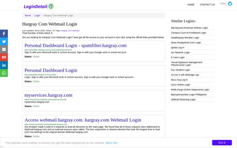 Hargray Com Webmail Login Personal Dashboard Login ...
