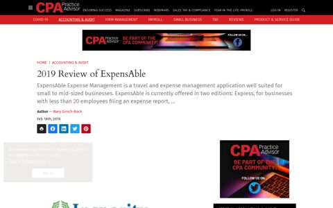 2019 Review of ExpensAble | CPA Practice Advisor