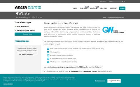 GWListe - An even bigger offer for you - ADESA