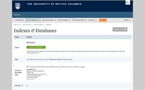 IPA Source - Indexes & Databases | UBC Library Index ...