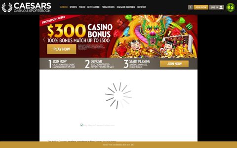 CaesarsCasino.com: Online Casino | Play With $10 Free on Us