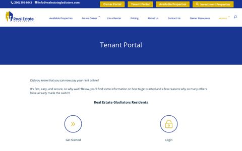 Tenant Portal | Real Estate Gladiators