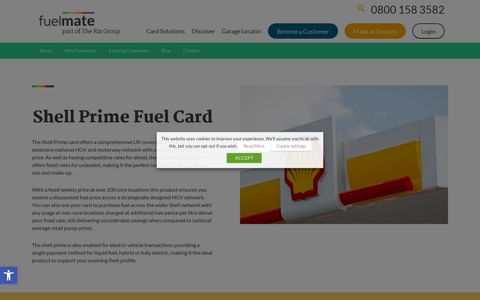Euroshell Prime Fuel Card | Shell Prime Fuel Card - Fuelmate