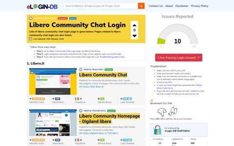 Libero Community Chat Login
