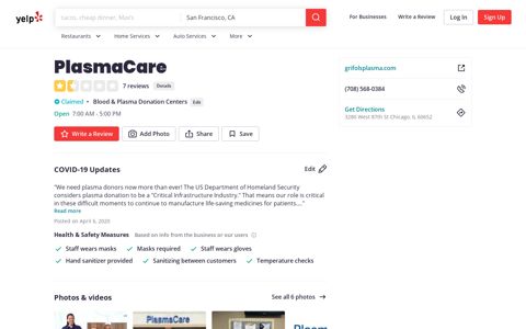 PlasmaCare - 3280 West 87th St, Ashburn, Chicago, IL - Yelp