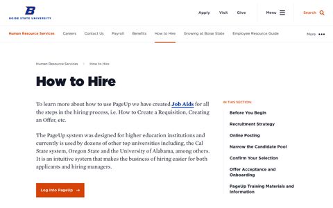 How to Hire - Human Resource Services - Boise State University