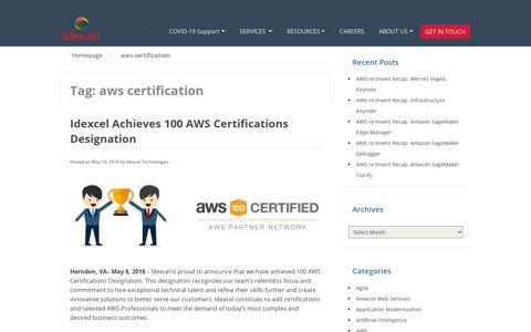 aws certification – Blog | Idexcel