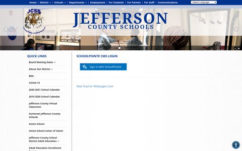 CMS Login - Jefferson County School District