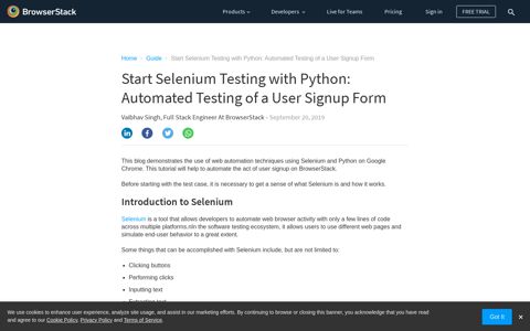 How to test User Signup Form with Selenium Python ...