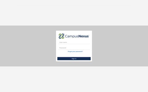 CampusNexus Sign in - Portal