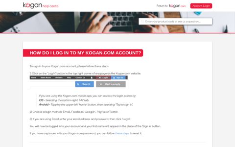 How do I log in to my Kogan.com account? – Kogan.com Help ...
