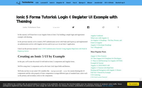 Ionic 5 Forms Tutorial: Login & Register UI Example with ...