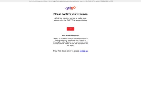 Login to access your GetGo account.