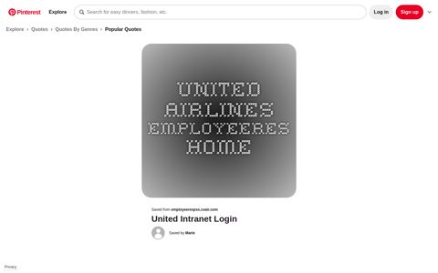 United Airlines - employeeRES Home | The unit, United ...