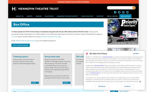 Box Office – Hennepin Theatre Trust
