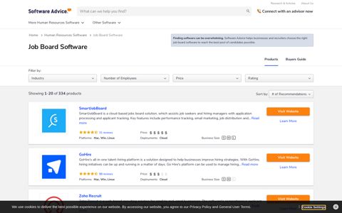Best Job Board Software - 2021 Reviews & Pricing