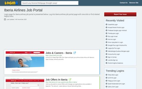 Iberia Airlines Job Portal - Loginii.com