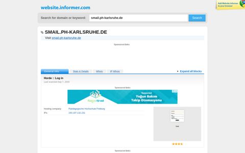 smail.ph-karlsruhe.de at WI. Horde :: Log in - Website Informer