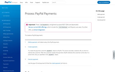 Process PayPal Payments - PayPal Developer