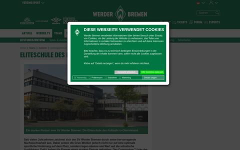 Eliteschule des Fußballs in Obervieland | SV Werder Bremen