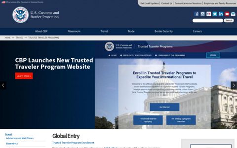 Global Entry | U.S. Customs and Border Protection