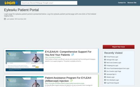 Eylea4u Patient Portal - Loginii.com