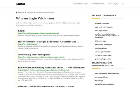 Witeam Login Wichmann | Allgemeine Informationen zur Anmeldung