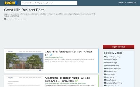 Great Hills Resident Portal - Loginii.com