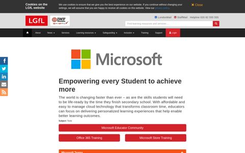 Microsoft Education - London Grid for Learning - LGfL