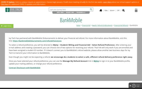 BankMobile - Ivy Tech Community College of Indiana