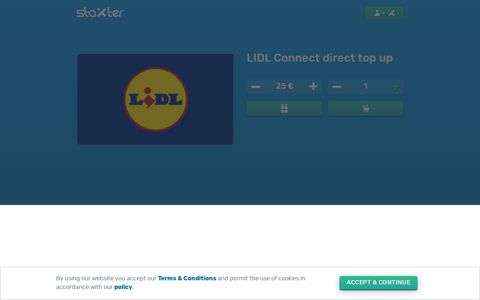 Top up your LIDL Connect prepaid mobile phone online!