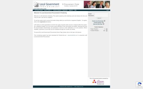 Welcome To Local Government Procurement E-Tendering