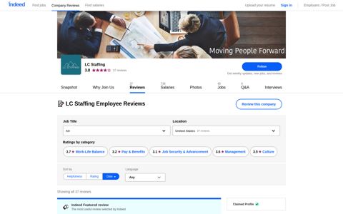 Working at LC Staffing: Employee Reviews | Indeed.com