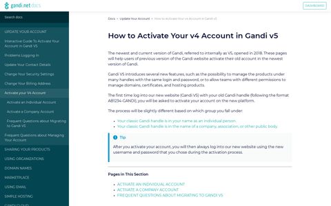 How to Activate Your v4 Account in Gandi v5 - Gandi.net