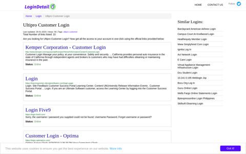 Ultipro Customer Login Kemper Corporation - Customer Login - http ...