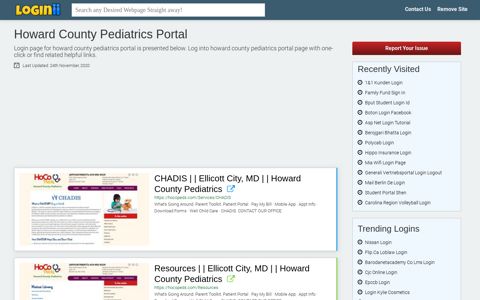 Howard County Pediatrics Portal - Loginii.com