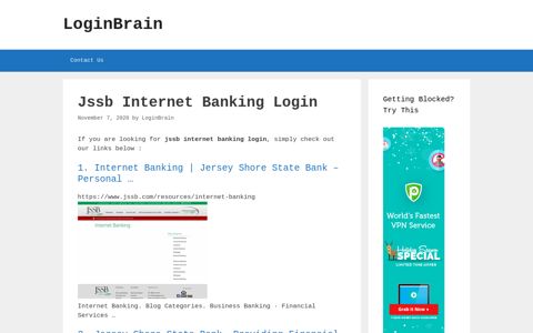 jssb internet banking login - LoginBrain