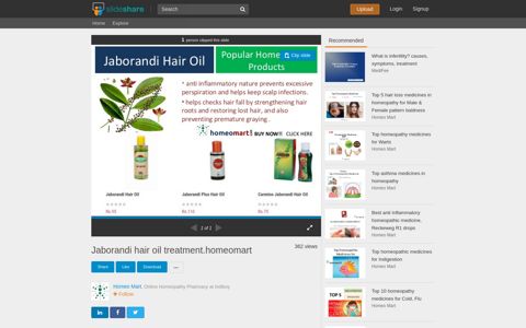 Jaborandi hair oil treatment.homeomart - SlideShare