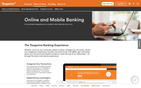 Online and Mobile Banking | Tangerine