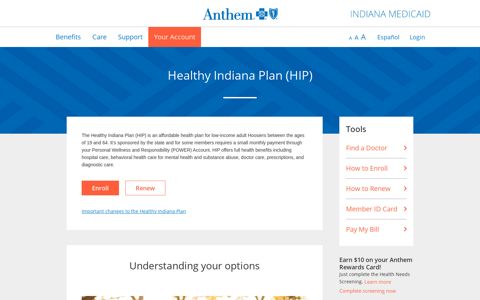 Healthy Indiana Plan (HIP) | Anthem BlueCross BlueShield ...