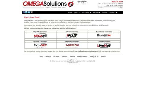 Internet Service | Omega Solutions | Check Your Email