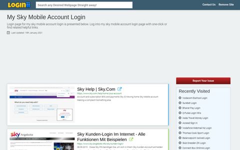 My Sky Mobile Account Login - Loginii.com