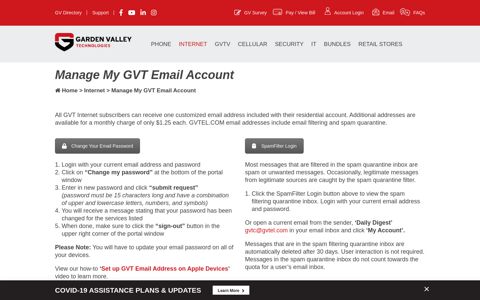 Manage My GVT Email Account - WebMail Login