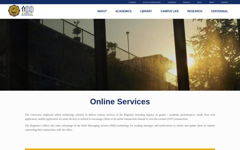 Online Services – Jose Rizal University