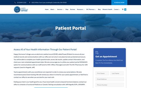 Patient Portal - The Happy Hormone Cottage