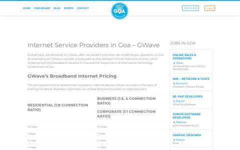 Internet Service Providers in Goa - GWave | Startup Goa