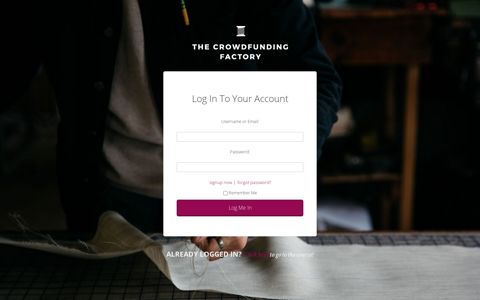 Member Login | The Crowdfunding Factory