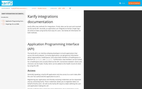 Karify integrations documentation
