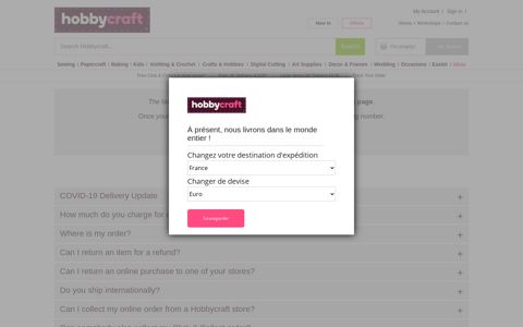 Frequently Asked Questions | Hobbycraft