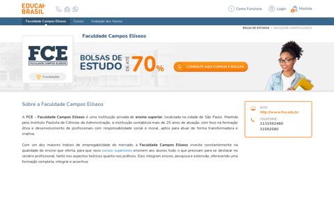 Bolsas de Estudo Faculdade Campos Elíseos - Educa Mais ...